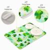 Absorbent Dish Drying Mat for Kitchen Counter - Clover Clover Microfiber Drying Pad, Reversible Drainer Mats for Countertop, Large 18" x 24" view 4