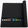 Food Grade Silicone Mats for Kitchen Counter - Countertop Protector Mat Heat Resistant Mat for Air Fryer, Non-Slip Kids Dinner Table Placemat, Nonstick Silicone Mat for Pastry, Baking, Black 1 Pack view 1