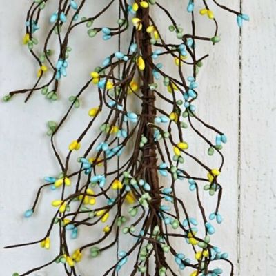 Pip Berry Garland in Lakeside 4.5' / 4.5 FT / 54" - Blue, Green & Yellow Summer