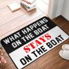 Camper Accessories for Inside What Happens On The Boat Stays On The Boat Rug Water Absorbing Door Mat (Size : 20 * 32IN/50 * 80CM) view 1