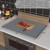 Silicone Stove Top Cover for Electric Stove 28''x20'', Extra Large Dish Drying Mat, 28 x 20 Trivet Mat for Hot Pot, Silicone Stove Top Protector -Grey view 2