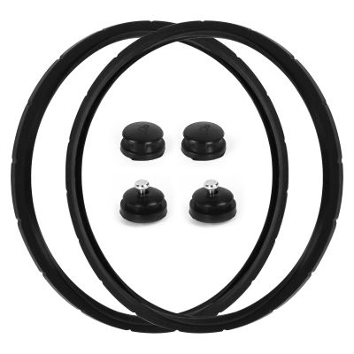 09905 Pressure Canner Sealing Ring Replacement for Presto 01710, 01740,01750,01770,01780 12-22qt Pressure Cooker or Canner, Includes Automatic Air Vent & Overpressure Plug