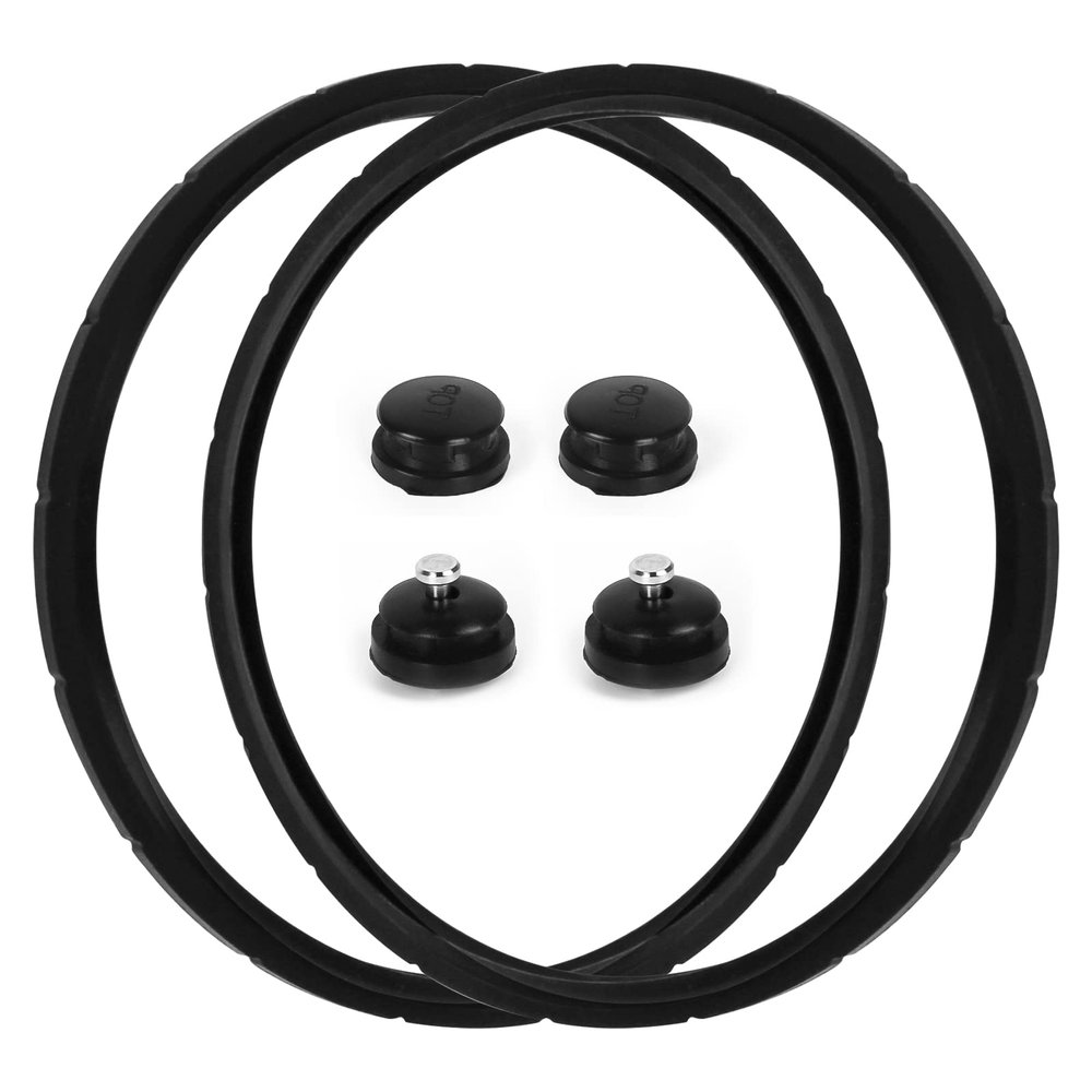 09905 Pressure Canner Sealing Ring Replacement for Presto 01710, 01740,01750,01770,01780 12-22qt Pressure Cooker or Canner, Includes Automatic Air Vent & Overpressure Plug