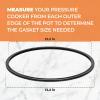09905 Pressure Canner Sealing Ring Replacement for Presto 01710, 01740,01750,01770,01780 12-22qt Pressure Cooker or Canner, Includes Automatic Air Vent & Overpressure Plug view 3