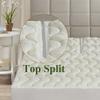 Top Split King (Flex Head) Waterproof Rayon from Bamboo Jacquard Mattress Pad for Half Split King Beds view 2