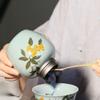 10cm Hand Painted Loquat Pattern Sealed Tea Jar Storage Tea Caddy Ceramics Tea Set view 3