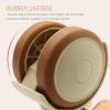 Small Swivel Castors, 4 Pcs Rubber Furniture Casters, Transport Castors Wheels, U-Bracket, Inner Width of Splint: 20/22/25mm, Swivel Casters with Brake, Load-Bearing 60 Kg,U22mm view 4
