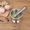 Stainless Steel Mortar and Pestle Sets, Spice Grinder Pepper Crusher Bowl Pestle Mortar Grinder Kitchen Tool Stainless Steel Masher view 4