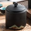 16cm Chinese Tea Caddy Ceramic Sealed Jar Household Puer Storage Jar Kung Fu Tea Set view 3