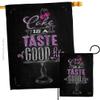 Angeleno Heritage Cake Taste Good Garden House Flag Set Food Sweet Pie Candy Donut Popsicle Dessert Ice Cream Decoration Banner Small Yard Gift Double-Sided, Made in USA view 1