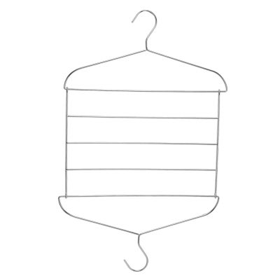 Stainless Steel Magic Pants Hangers Foldable Multifunctional Space Saving Slacks Hangers for Pants Clothes