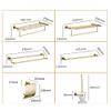 TYZK Shower Shelves Gold Bath Sets, Towel Rack, Paper Holder, Toilet Brush Holder, Hooks Bathing Accessories (Color : Paper Holder 1) view 2