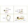 TYZK Shower Shelves Gold Bath Sets, Towel Rack, Paper Holder, Toilet Brush Holder, Hooks Bathing Accessories (Color : Paper Holder 1) view 3