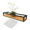 Ceiling Shelf Flower Pot Rack Storage, Ceiling Hanging Flower Stand, Adjustable Ceiling Floating Shelves, Creative Plant Railing Shelf, Hanging Flower Stand (Size : 120X25X15CM) view 1
