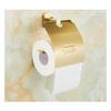 TYZK Shower Shelves Gold Bath Sets, Towel Rack, Paper Holder, Toilet Brush Holder, Hooks Bathing Accessories (Color : Paper Holder) view 1