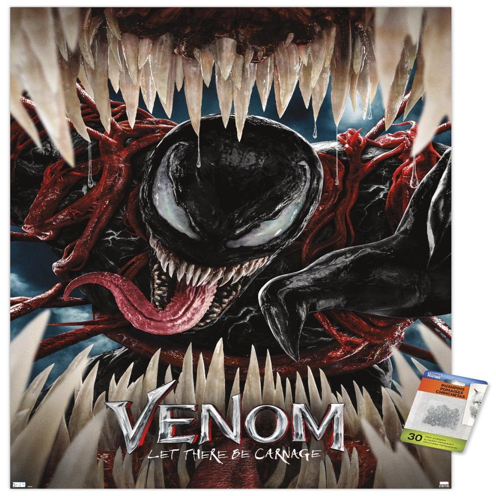 Trends International Marvel Venom: Let There be Carnage - Teaser Wall Poster with Pushpins