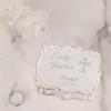 Cherished Moments Personalized Small Rectangle-Shaped Jewelry Box with Custom Engraved Name and Cross for Baptism Gift, Silver Toned view 2