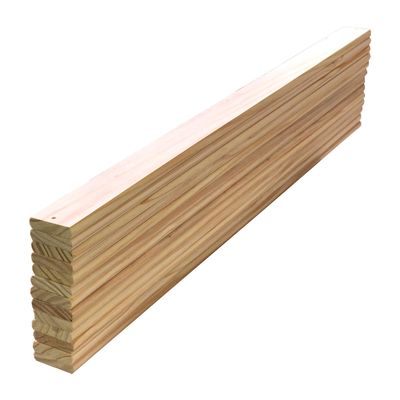Solid Pine Wood Slats Mattress Support Pack of 13 Count Twin Full Queen Replacement Spare Parts Custom Size Cutting Service (Queen 61 x 1 x 3, 61)
