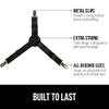 GORILLA GRIP Patented Bed Sheet Holders, Adjustable Elastic Fasteners with Metal Clips, Keep in Place Fitted Bedding Straps, Firm Tight Suspenders for Mattress, US Designed, 8 Pack Black view 2