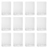 Arkwright Common Ground Bulk Blankets - Pack of 12 - Reversible 100% Cotton All Season Lightweight Couch Bed Throws for Wedding Guests, Travel, and Outdoor Events, 50 x 70 in, White view 1