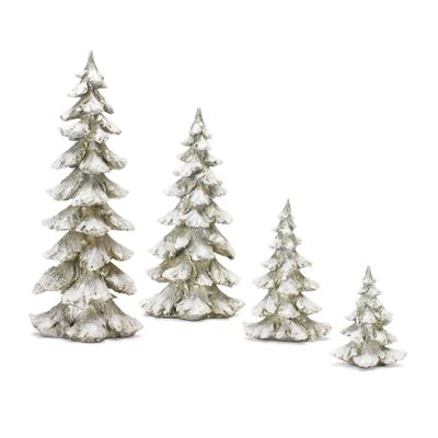 Melrose 84004 Christmas Tree, Set of 4, 18-inch Height, Resin