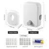 BOOMALTU Wall Mounted Retractable Clothesline Indoor Outdoor,14ft Clothes Lines Can hHanging Clothes 55lb, Clothes Line String Heavy Duty with Lock to Prevent Sagging (White) view 2