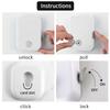 BOOMALTU Wall Mounted Retractable Clothesline Indoor Outdoor,14ft Clothes Lines Can hHanging Clothes 55lb, Clothes Line String Heavy Duty with Lock to Prevent Sagging (White) view 3