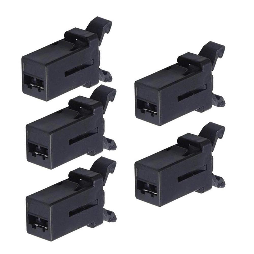 KXJSMAH Hook-Latches 5pcs Trash Can Plastic Lock Self-Locking Switch Replacement Catch Compatible Touch Lid Bin Latch Repair Clip (Color : Black)