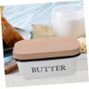 Cabilock Lunch Box Containers Butter Bowl Enamel Butter Dish with Wooden Lid Farmhouse Butter Container Butter Keeper Butter Box for Kitchen Countertop Utensil Holder Utensil Holder Cream Cheese view 4