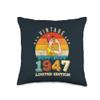 78th Birthday 1947 Limited Edition Vintage 78 Year Old Women Throw Pillow view 1