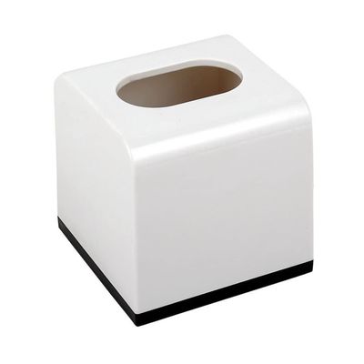 DOITOOL Plastic Tissue Box Holder Square Facial Tissue Dispenser Box Cover Napkin Box Container Roll Paper Storage Box Home Decoration