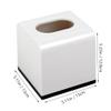 DOITOOL Plastic Tissue Box Holder Square Facial Tissue Dispenser Box Cover Napkin Box Container Roll Paper Storage Box Home Decoration view 2