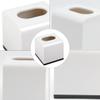 DOITOOL Plastic Tissue Box Holder Square Facial Tissue Dispenser Box Cover Napkin Box Container Roll Paper Storage Box Home Decoration view 3