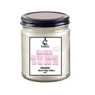 Funny Gifts for Best Friends galentine valentines day Girlfriends are Just Therapists You Can Drink with Birthday Friendship Her Female, Funny Candle Bestie (Warm Apple Pie)