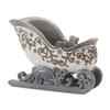 Melrose International Silver Santa Sleigh D?cor 12" L view 1
