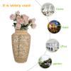1pc Japanese Style Grass Woven Glass Vase for Dried Flowers Creative Home Decoration Smooth Flower Arrangement Container Unique and Design view 2