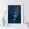 MG Global - Bali Map Poster - Line Art Map Poster - Road Map Of Bali - Minimalist Map Bali Indonesia Map - Modern Design City Poster - Wall Art Decor view 1