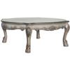 BOWERY HILL Contemporary Coffee Table in Vintage Bone White view 1
