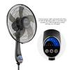 Air Monster 16" 5-Blade, 5 Speed Adjustable Height Ultra Powerful Quiet Oscillating Standing Pedestal Fan with Remote Control, 7.5 Hour Timer, Stand Fan for Bedroom, Black view 4