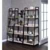 BOWERY HILL Contemporary Bookshelf in Natural and Black view 2