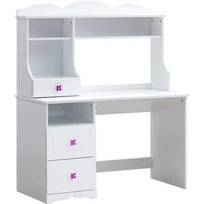 BOWERY HILL Contemporary Desk Table in White