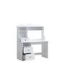 BOWERY HILL Contemporary Desk Table in White view 3