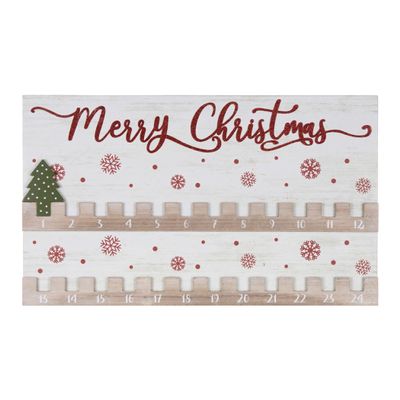 Melrose 86274 Christmas Countdown, 20-inch Length, Medium Density Fiberboard