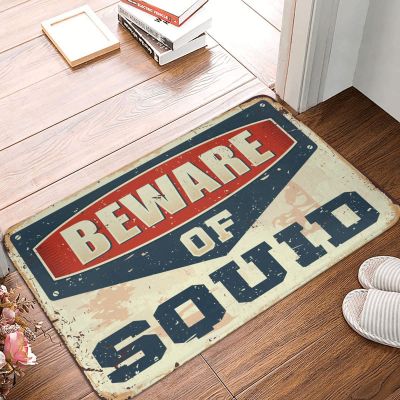 gaeruite Halloween Welcome Mat Beware of Squid Rug Mom Gifts (Size : 20 * 32IN/50 * 80CM)