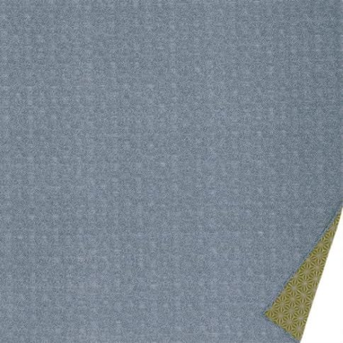 50cm 90cm 105cm Japanese Furoshiki, Cotton Fabric, Wrapping Cloth, Handmade Gift, Kyoto Souvenir, Reversible, Japanese Tradition Pattern (90cm, Navy Blue Green)