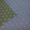 50cm 90cm 105cm Japanese Furoshiki, Cotton Fabric, Wrapping Cloth, Handmade Gift, Kyoto Souvenir, Reversible, Japanese Tradition Pattern (90cm, Navy Blue Green) view 2