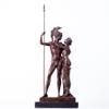 R REALONG Bronze Sculpture of Ares and Aphrodite | Handcrafted Greek Mythology Decor |22.8" Tall Romantic Warrior and Goddess Statue for Home or Office Display view 1