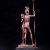 R REALONG Bronze Sculpture of Ares and Aphrodite | Handcrafted Greek Mythology Decor |22.8" Tall Romantic Warrior and Goddess Statue for Home or Office Display view 4