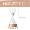 Cabilock 1set Elegant Decorative Sand Timer Beech Base Multi-Function Sand Clock for Home Decor Unique for Birthdays and Special Occasions view 2