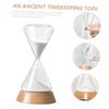 Cabilock 1set Elegant Decorative Sand Timer Beech Base Multi-Function Sand Clock for Home Decor Unique for Birthdays and Special Occasions view 3